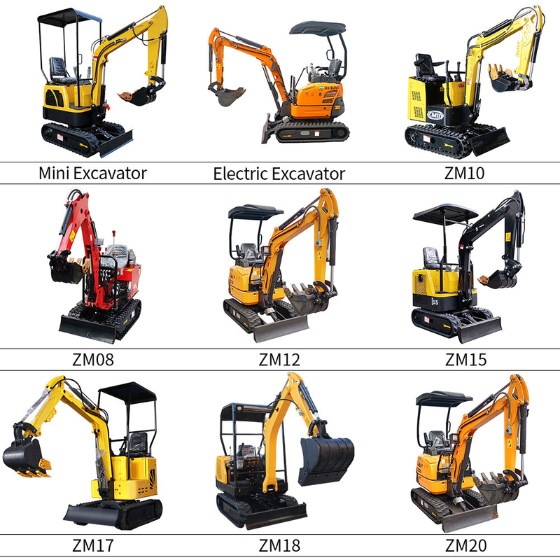 0,8 Tonne Tonne 2 Ton Lithium Battery Extendable Track elektrischer Mini Excavator 1 Tonnen-1,5