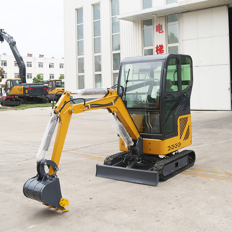 Raupe Mini Excavator Manufacturers 1500kg brachte hydraulischen kleinen Digger For Back Garden an