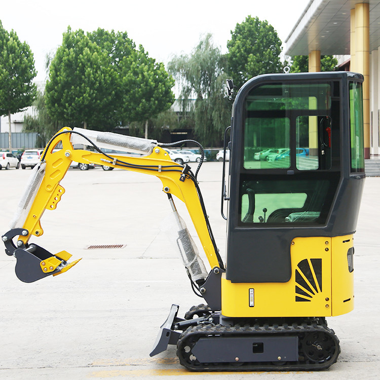 Ackerland 1.5t Mini Digger Digging Equipment Garden Crawler brachte hydraulischen kleinen Bagger an