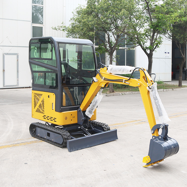 Ackerland 1.5t Mini Digger Digging Equipment Garden Crawler brachte hydraulischen kleinen Bagger an