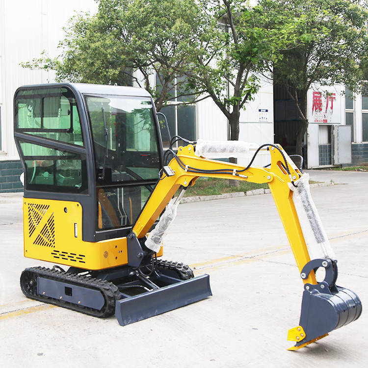 Ackerland 1.5t Mini Digger Digging Equipment Garden Crawler brachte hydraulischen kleinen Bagger an