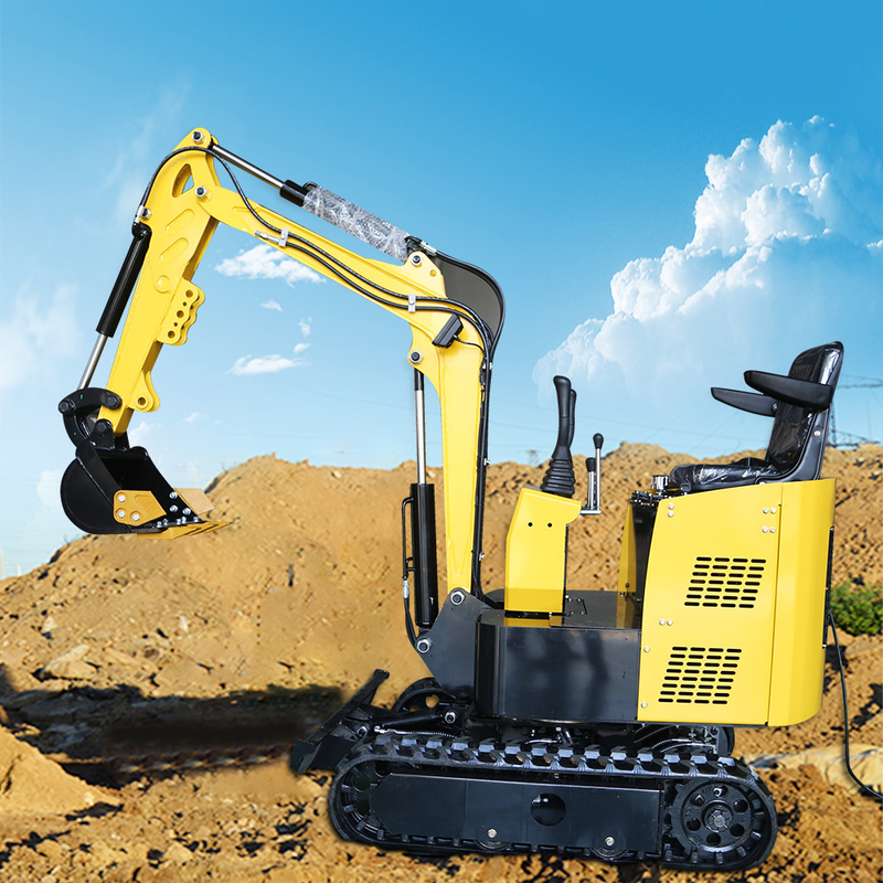 Mini Electric Excavator China Micro-Garten-Bagger-Raupen-Lithium-Batterie kleiner Digger With Backhoe