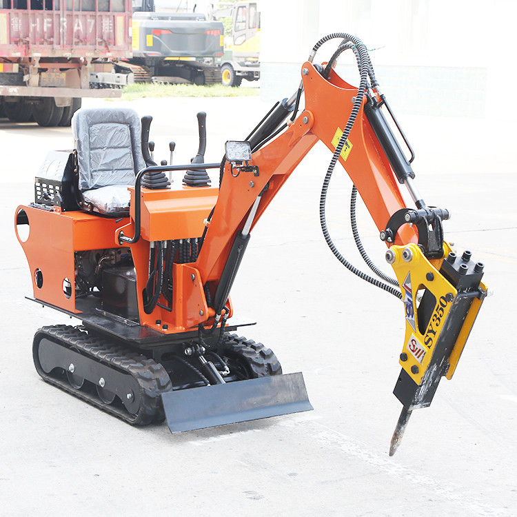 Hohe Kraftstoffeffizienz angebrachter Hydraulikbagger Mini Garden Digger mit 0,8 T Raupe