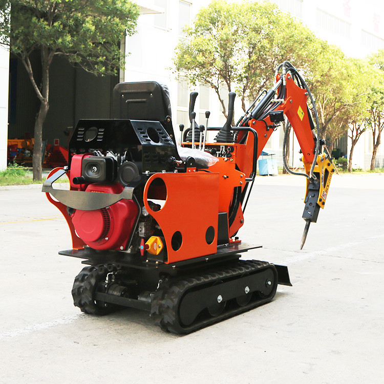 Hohe Kraftstoffeffizienz angebrachter Hydraulikbagger Mini Garden Digger mit 0,8 T Raupe