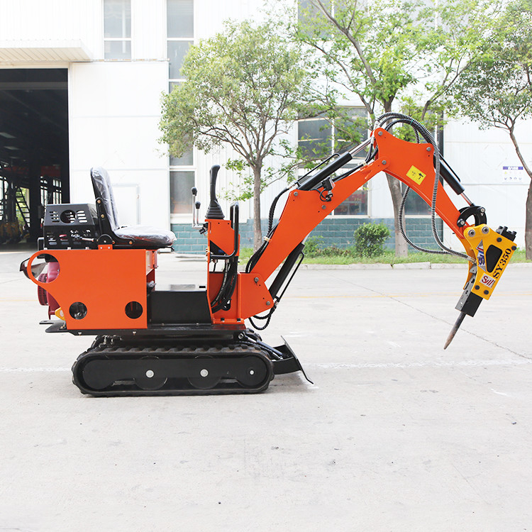 Hohe Kraftstoffeffizienz angebrachter Hydraulikbagger Mini Garden Digger mit 0,8 T Raupe
